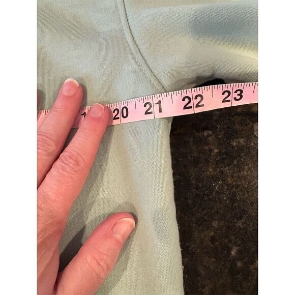 Rue 21 Men's Oversized Standard Peace Hoodie Medium Light Green Pullover - Picture 7 of 9